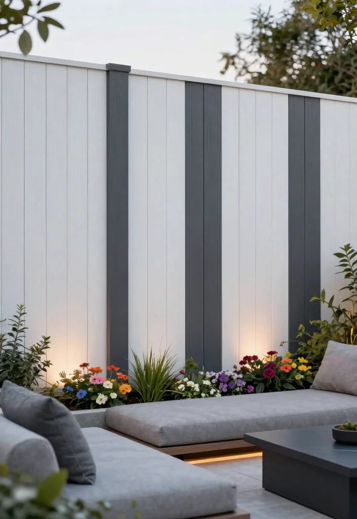 18 Modern Wood Fence Ideas: Clean Contemporary Lines 2 18 Modern Wood Fence Ideas: Clean Contemporary Lines - 2. Vertical Panel Styles 1
