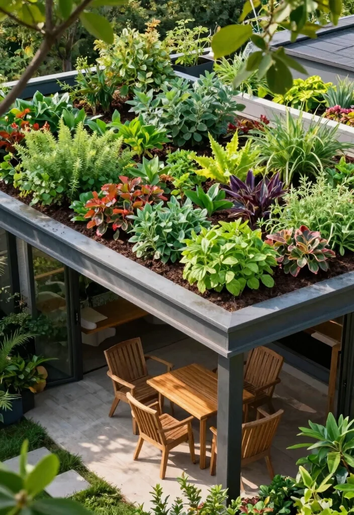 18 Patio Roof Extension Ideas: Shade Smart Upgrades - 1. Living Green Roof 1