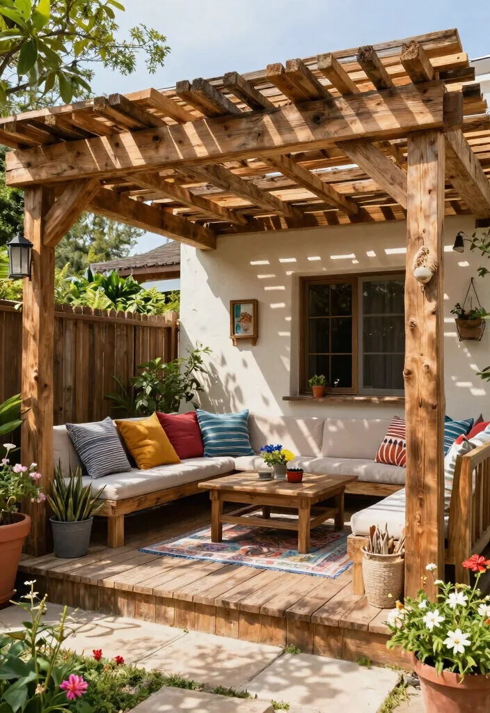 18 Patio Roof Extension Ideas: Shade Smart Upgrades - 14. DIY Pallet Roof 1