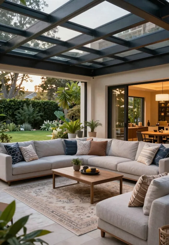 18 Patio Roof Extension Ideas: Shade Smart Upgrades - 17. Outdoor Living Room Structures 1