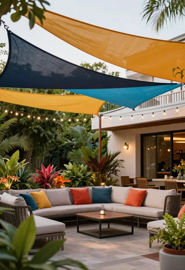 18 Patio Roof Extension Ideas: Shade Smart Upgrades - 6. Shade Sails 1