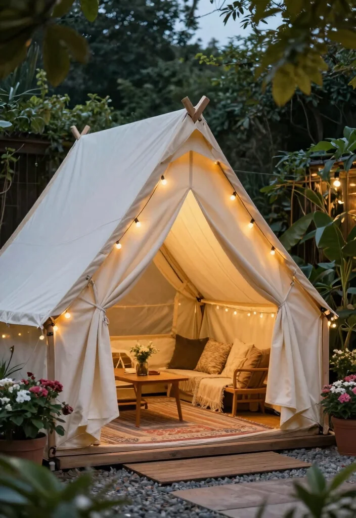 18 Patio Roof Extension Ideas: Shade Smart Upgrades - 7. Canvas Tents 1