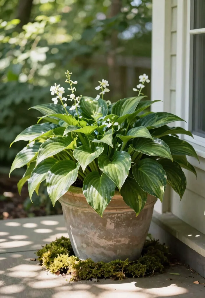 18 Perennial Planter Ideas for Long Lasting Blooms 5 18 Perennial Planter Ideas for Long Lasting Blooms - 5. Elegant Hostas for Shade 1