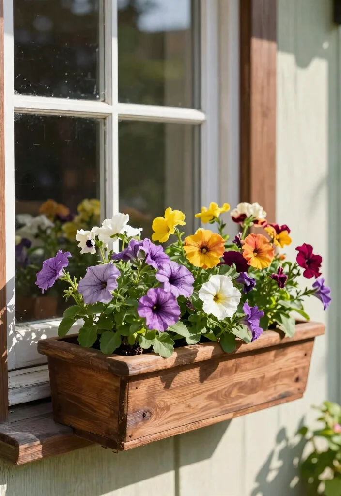 18 Perennial Planter Ideas for Long Lasting Blooms 7 18 Perennial Planter Ideas for Long Lasting Blooms - 7. Rustic Window Box with Perennials 1