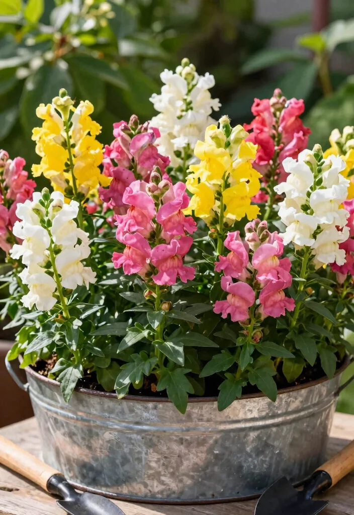 18 Perennial Planter Ideas for Long Lasting Blooms 9 18 Perennial Planter Ideas for Long Lasting Blooms - 9. Seasonal Blooms with Snapdragons 1