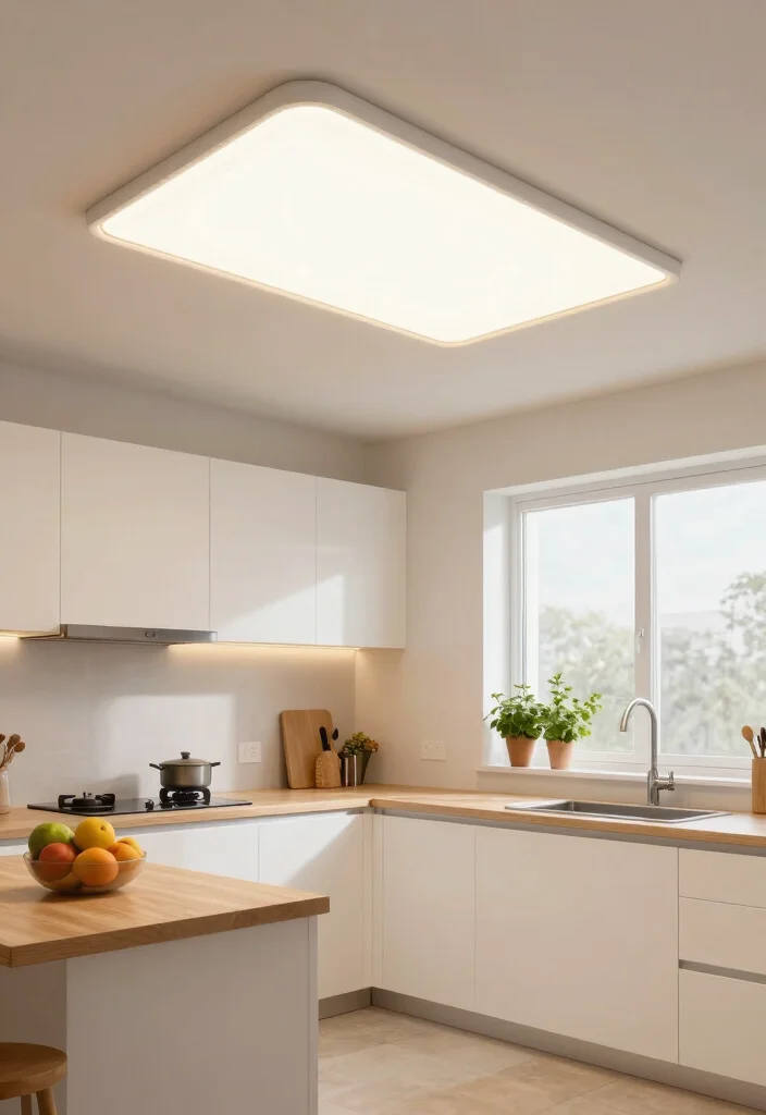 18 Profile LED Light in Ceiling Ideas for Modern Seamless Lighting - 2. Recessed LED Panel Lights 1