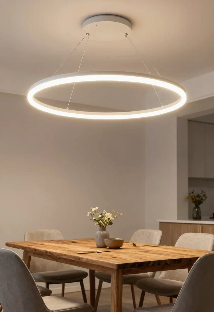 18 Profile LED Light in Ceiling Ideas for Modern Seamless Lighting - 3. Circular LED Fixtures 1