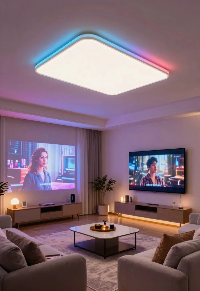 18 Profile LED Light in Ceiling Ideas for Modern Seamless Lighting - 7. Smart LED Ceiling Lights 1