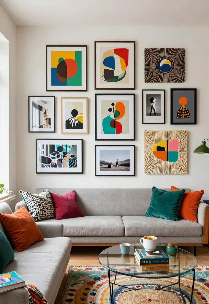 18 Terrace Duplex Design Ideas for Modern Multi-Level Living 12 18 Terrace Duplex Design Ideas for Modern Multi-Level Living - 12. Artistic Wall Decor 1