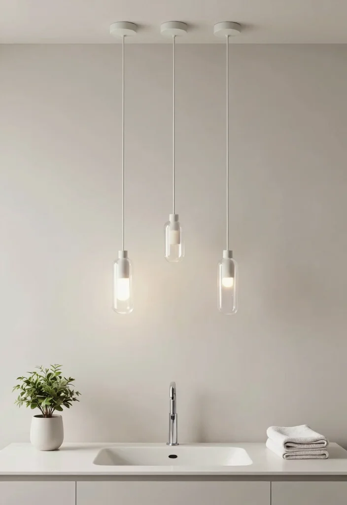 12 Bathroom Pendant Lights That Handle Moisture Without Rusting - 6. Minimalist Designs for Clarity 1
