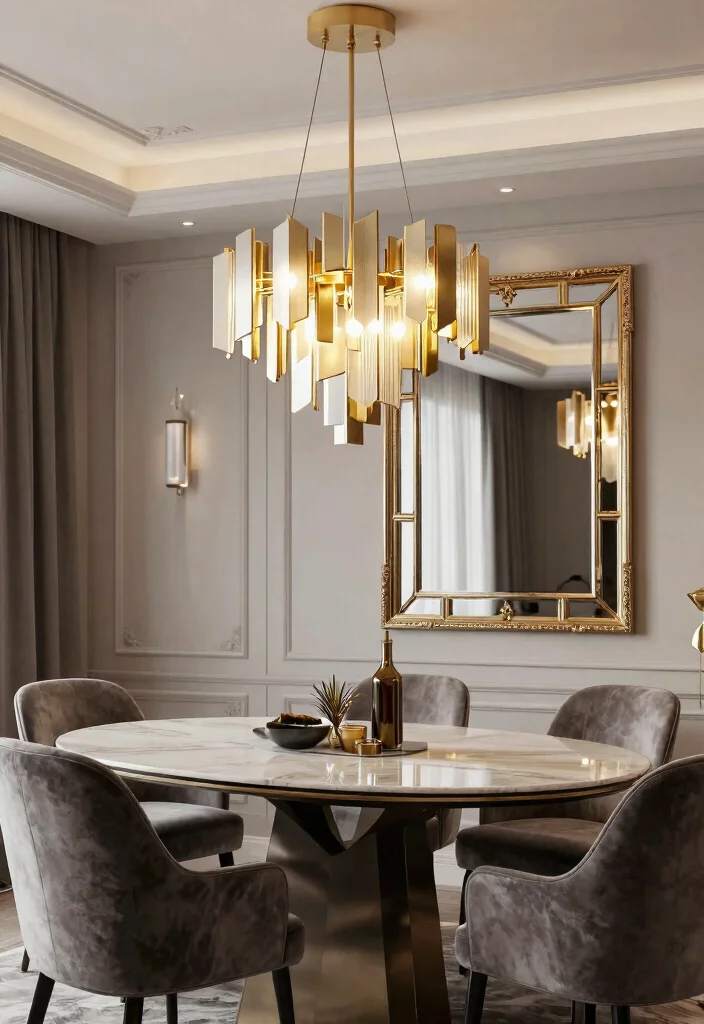 12 Battery Operated Chandelier Ideas for Rooms Without Wiring - 12. Modern Art Deco 1