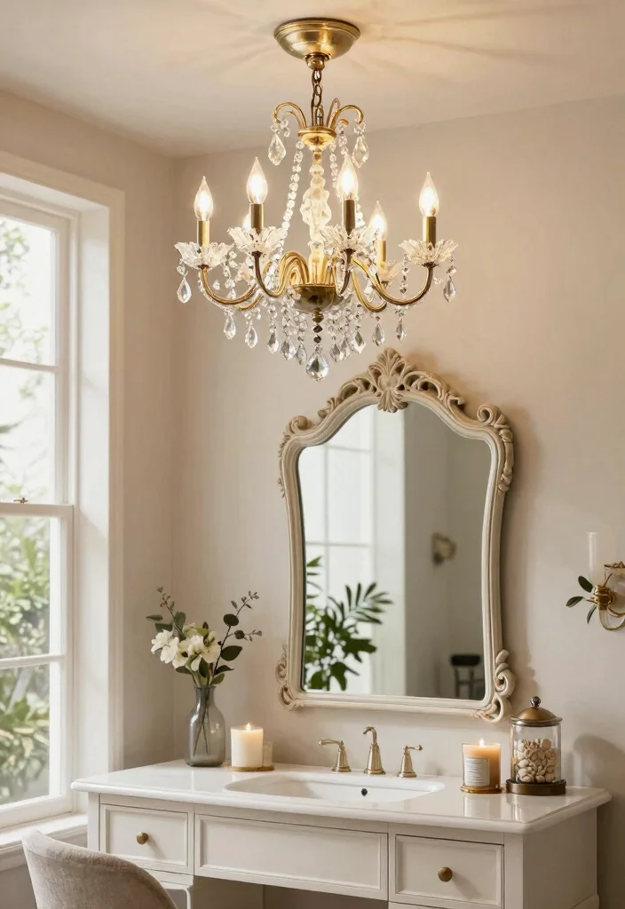 12 Battery Operated Chandelier Ideas for Rooms Without Wiring - 3. Vintage Glamour 1