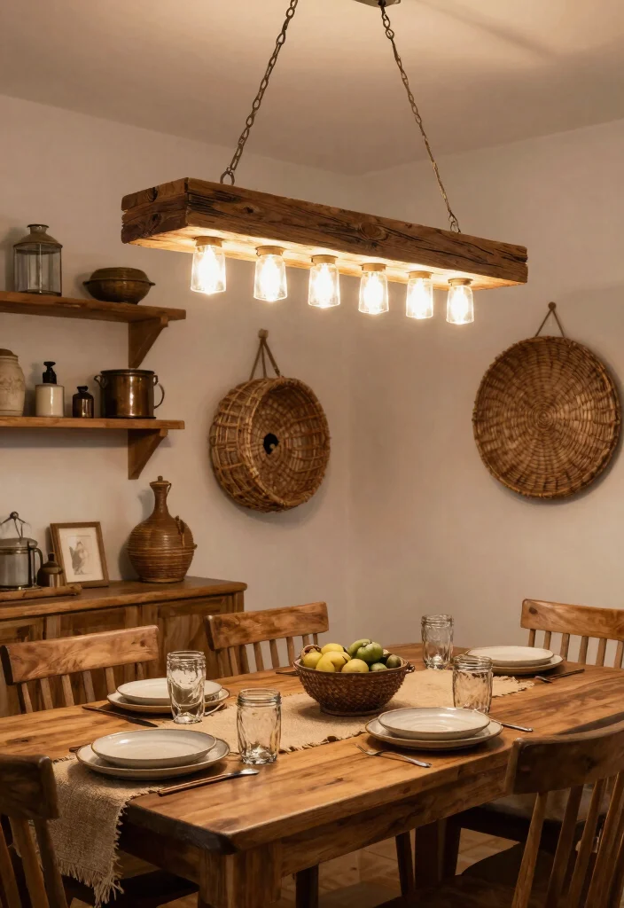 12 Battery Operated Chandelier Ideas for Rooms Without Wiring - 4. Rustic Charm 1