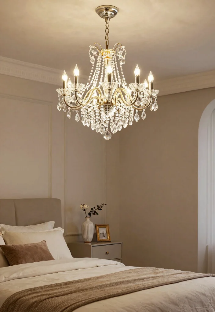 12 Battery Operated Chandelier Ideas for Rooms Without Wiring - 8. Classy Crystal Accents 1