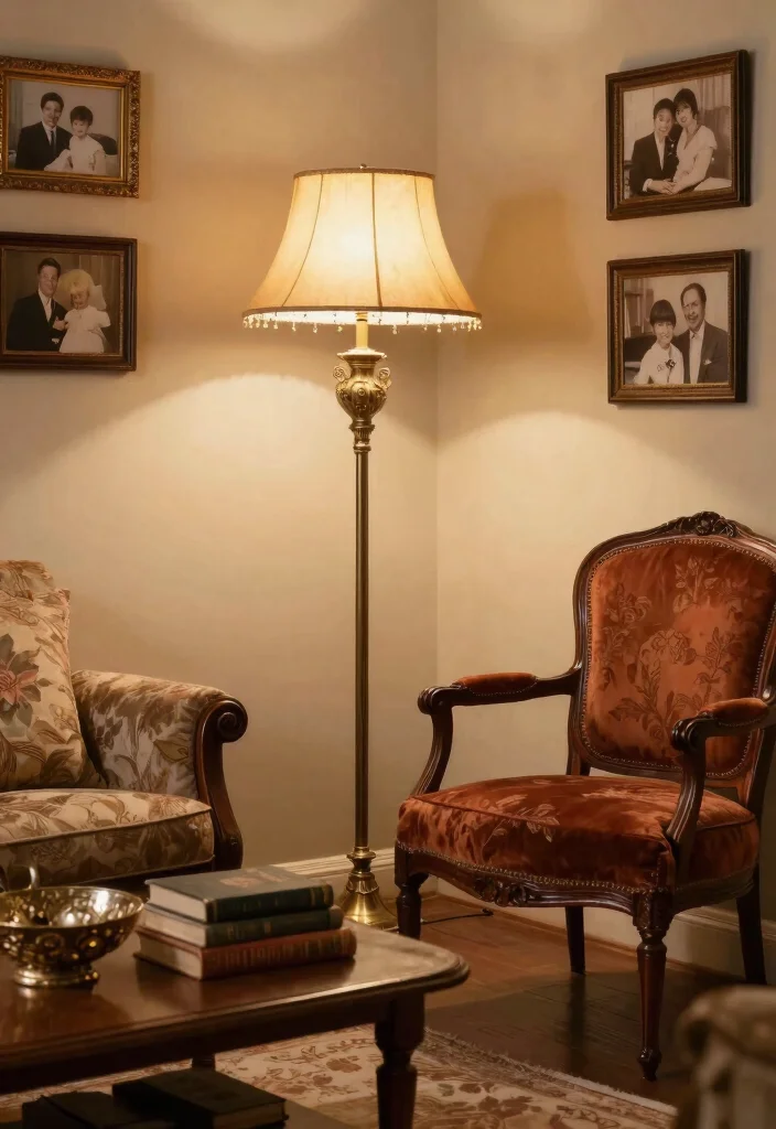 12 Brass Floor Lamp Ideas That Add Warmth Without Rewiring - 4. Vintage Floor Lamp with Brass Accents 1