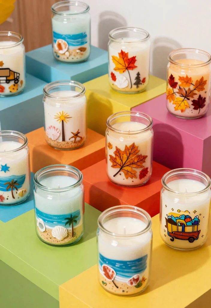 12 Jar Candle Holder Ideas You Can Make Without Spending $20 - 11. Themed Candle Holders 1