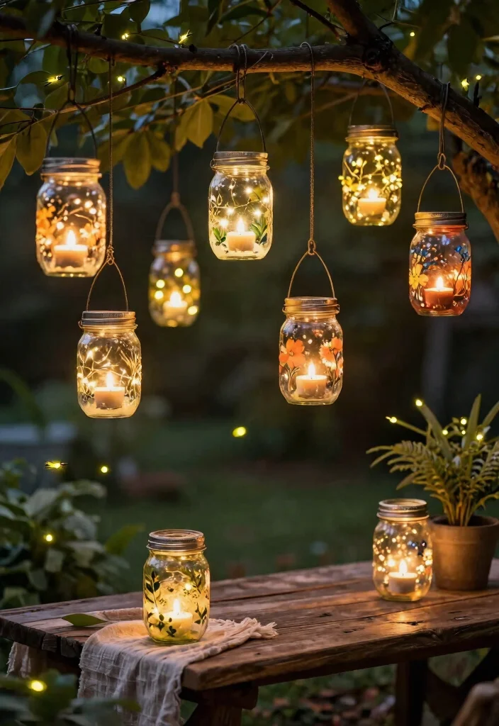 12 Jar Candle Holder Ideas You Can Make Without Spending $20 - 2. Upcycled Mason Jar Lanterns 1