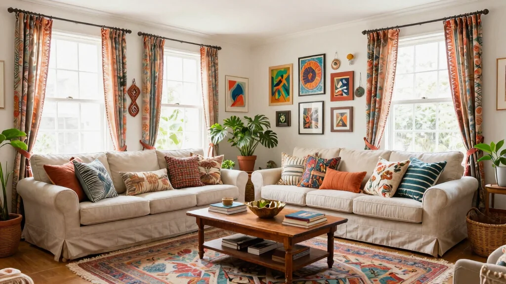 12 Pattern Curtains Living Room Ideas That Add Color Without Clutter