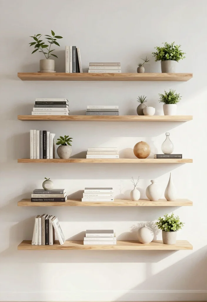 12 Small Wall Shelf Ideas for Tight Spaces and Rental Walls - 1. Floating Shelves for a Minimalist Look 1