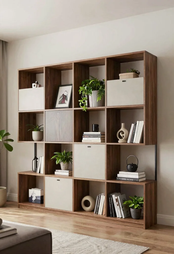 12 Small Wall Shelf Ideas for Tight Spaces and Rental Walls - 7. Modular Wall Units for Versatile Storage 1