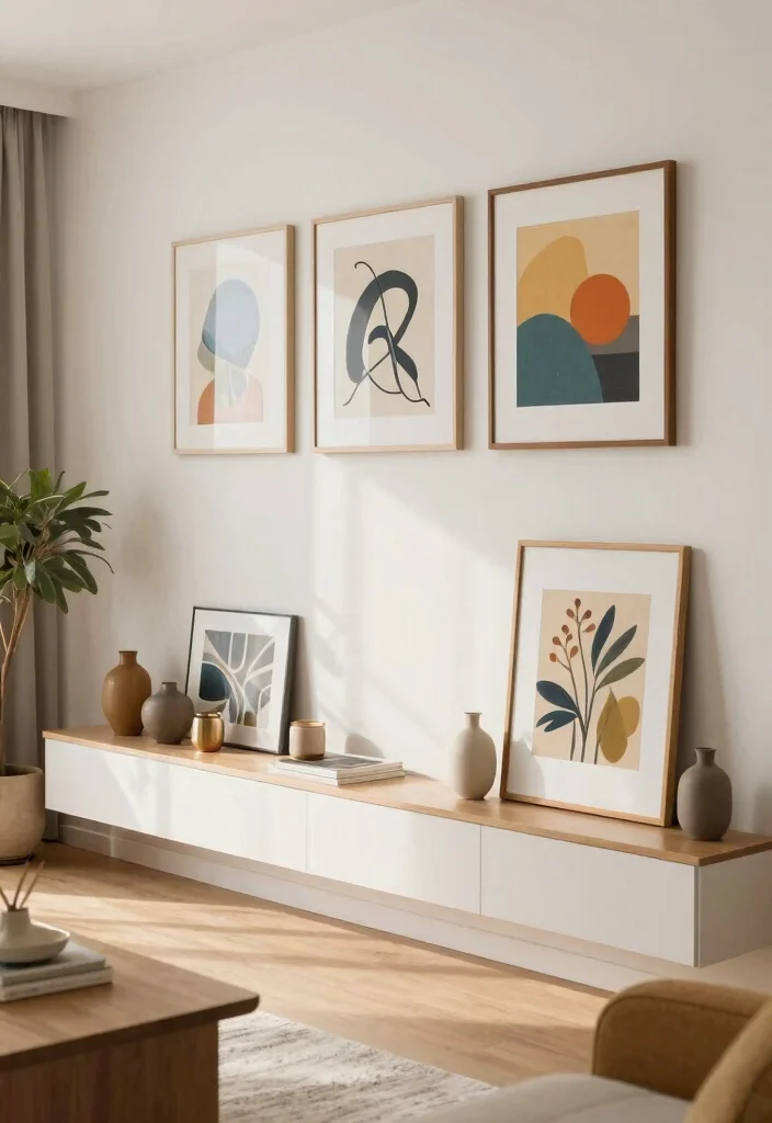 12 Small Wall Shelf Ideas for Tight Spaces and Rental Walls - 9. Picture Ledges for Art Lovers 1