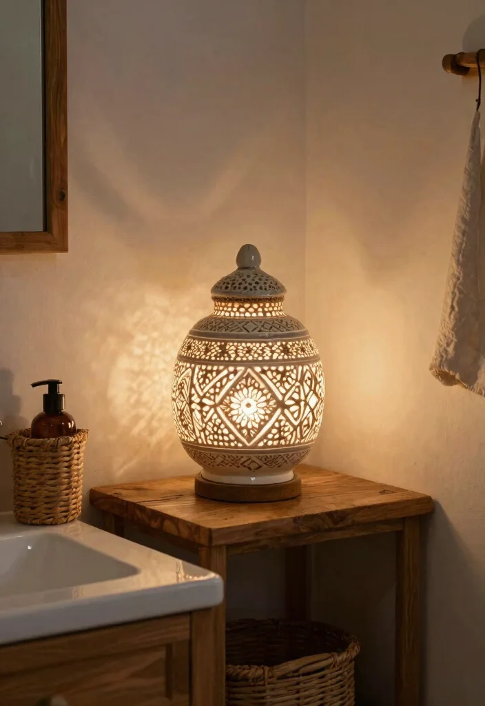 14 Bathroom Lamp Ideas That Provide Shadow-Free Lighting - 11. Handmade Ceramic Lamps 1