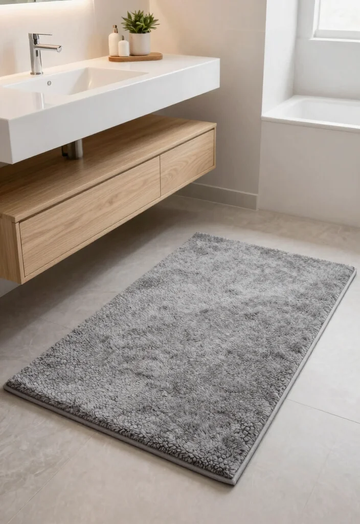 14 Bathroom Rug Ideas That Dry Fast and Stay in Place - 2. Non-Slip Memory Foam Rugs 1