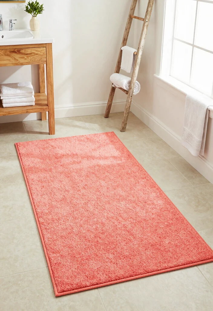 14 Bathroom Rug Ideas That Dry Fast and Stay in Place - 7. Indoor-Outdoor Rugs 1