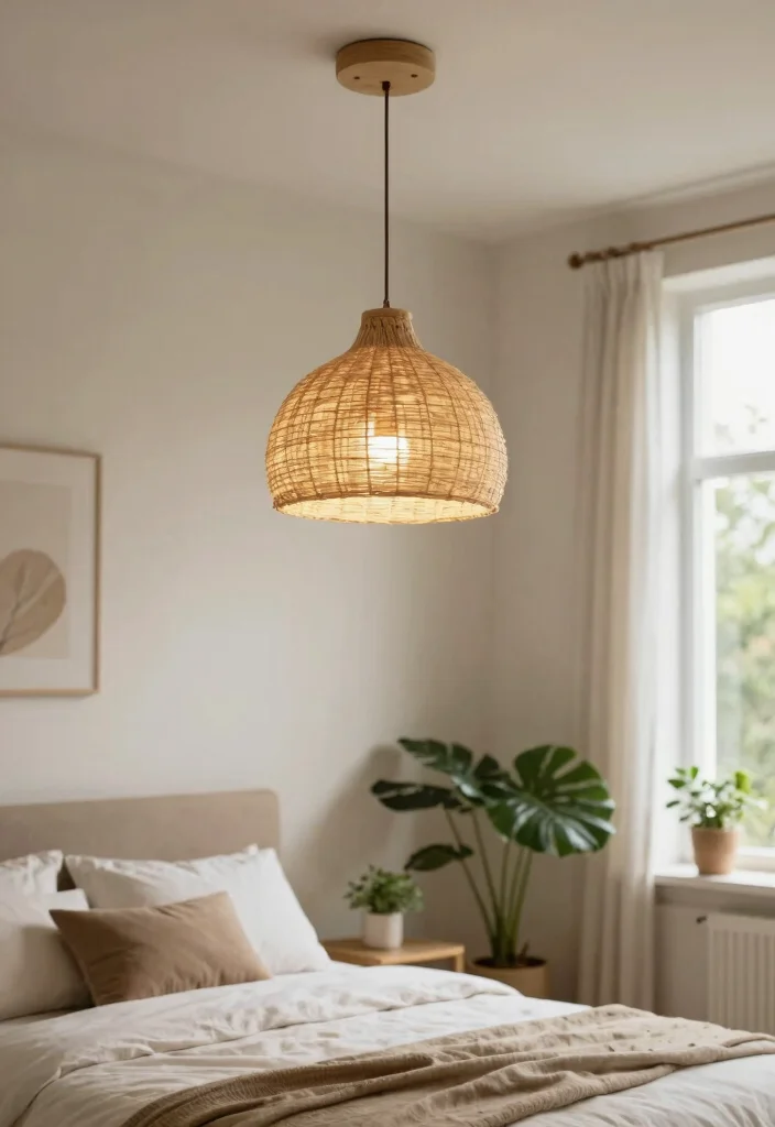 14 Bedroom Pendant Light Ideas That Free Up Nightstand Space - 14. Eco-Friendly Options 1