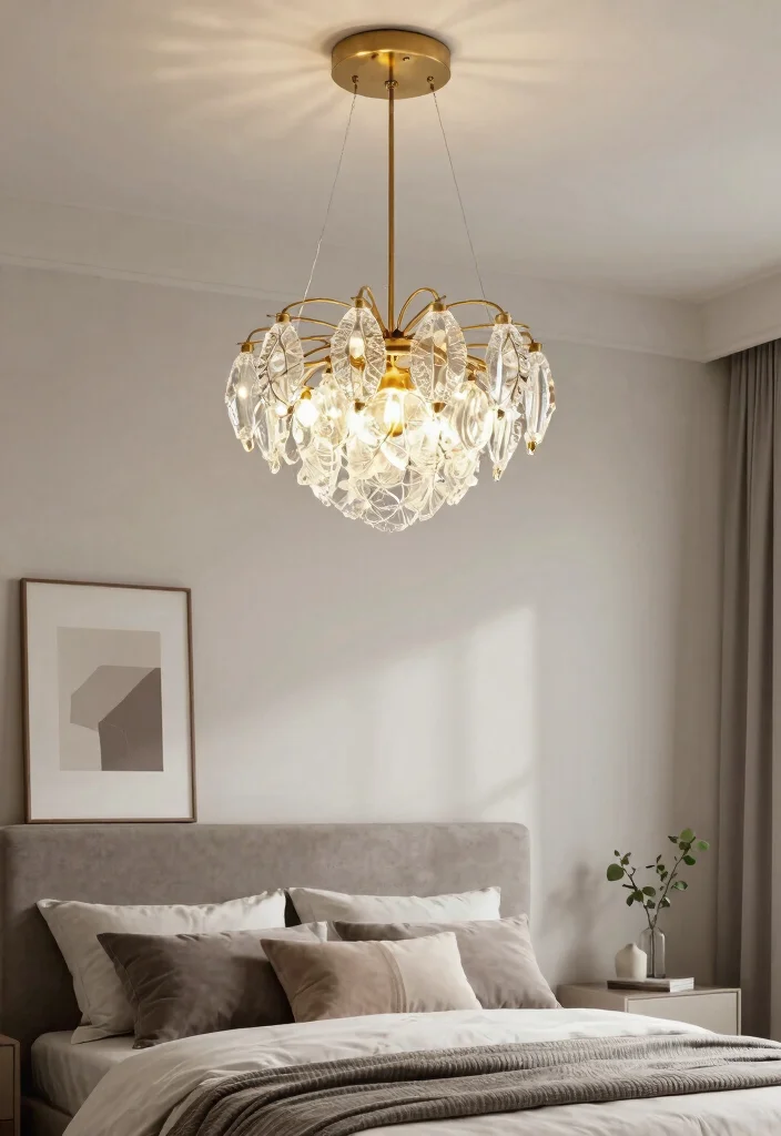 14 Bedroom Pendant Light Ideas That Free Up Nightstand Space - 8. Artistic Suspensions 1