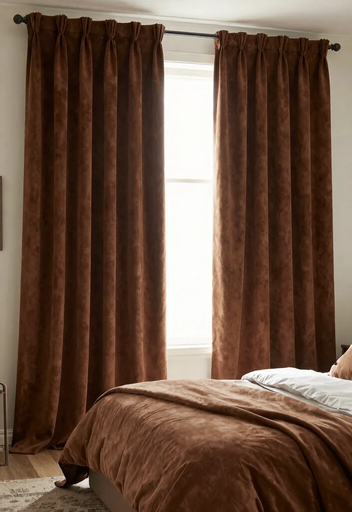 14 Bedroom Window Curtains That Block Light for Better Sleep - 13. Faux Suede Blackout Curtains 1