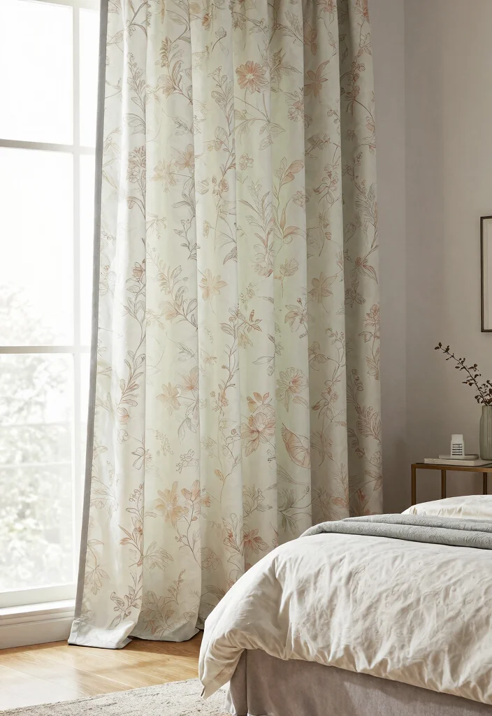 14 Bedroom Window Curtains That Block Light for Better Sleep - 7. Elegant Patterned Drapes 1