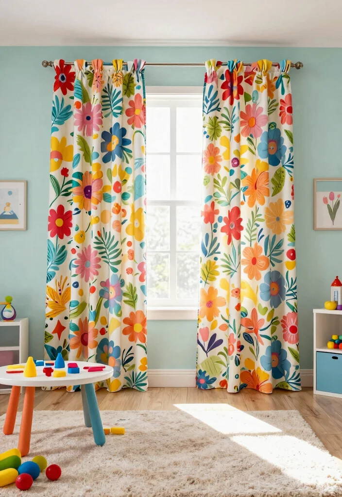14 Block Out Curtains That Actually Keep Rooms Dark - 6. Printed Blackout Drapes for a Pop of Fun 1