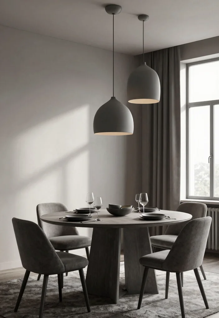 14 Clay Pendant Light Ideas That Add Warmth Without Looking Rustic - 4. Monochrome Clay Lights 1