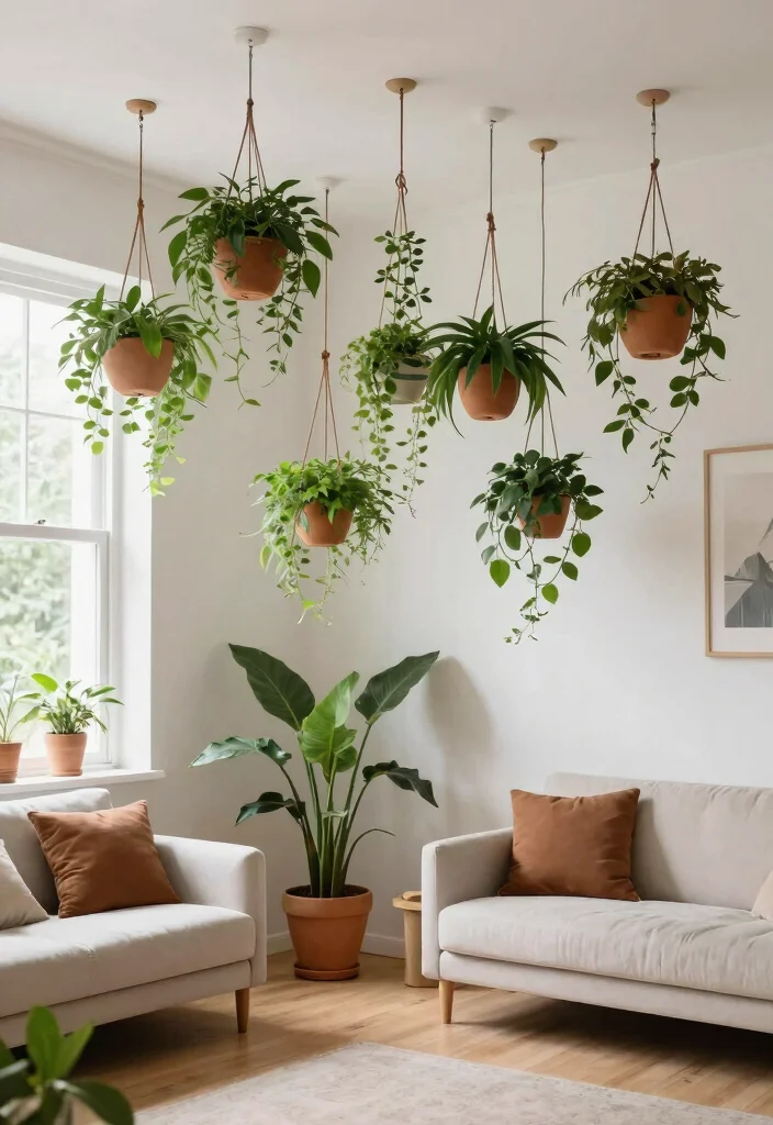 14 Clay Pendant Light Ideas That Add Warmth Without Looking Rustic - 5. Hanging Gardens with Clay Lights 1