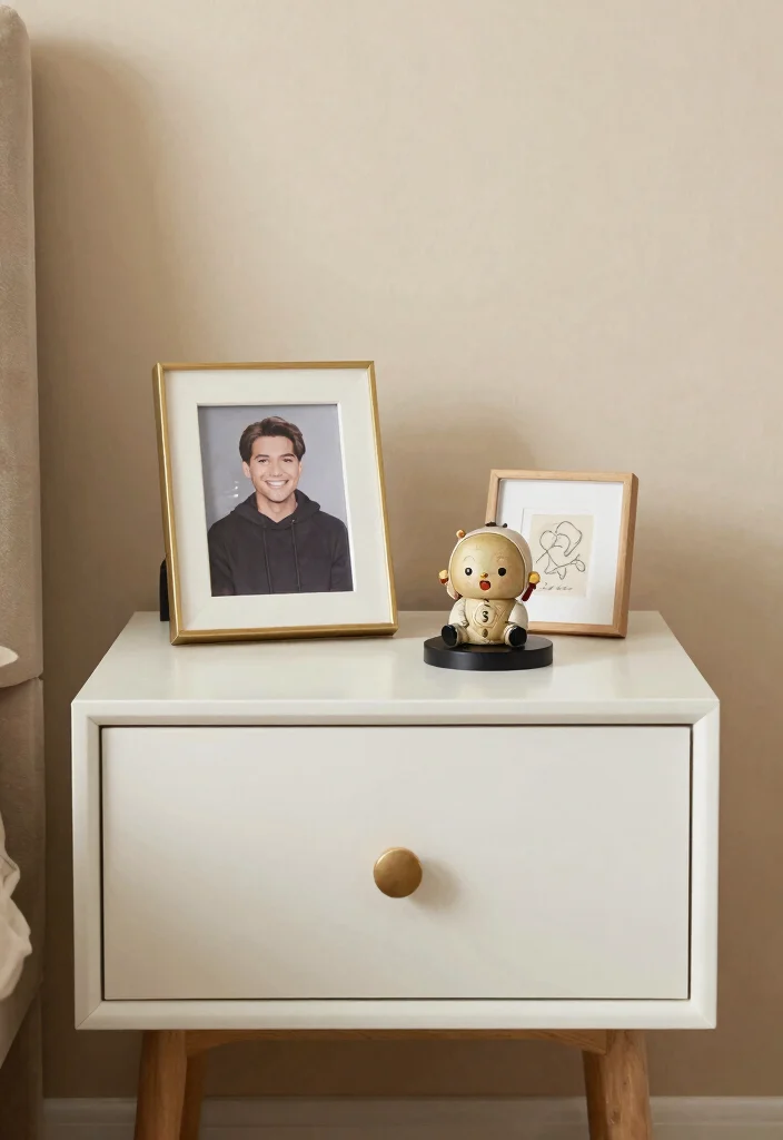 14 Cute Nightstand Decor Ideas That Don't Take Up Surface Space - 14. Personalized Touches 1