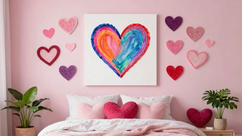 14 Heart Wall Art Ideas for Bedrooms and Nurseries on a Budget