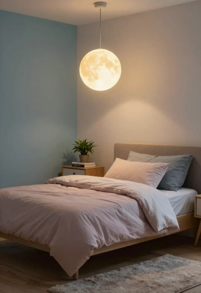 14 Moon Pendant Light Ideas That Create Soft Ambient Glow - 3. Bedroom Bliss: Soft Glow for Relaxation 1