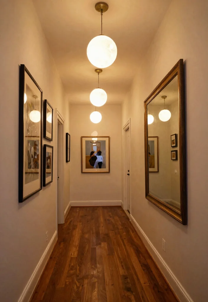 14 Moon Pendant Light Ideas That Create Soft Ambient Glow - 6. Hallway Wonders: Illuminated Pathways 1