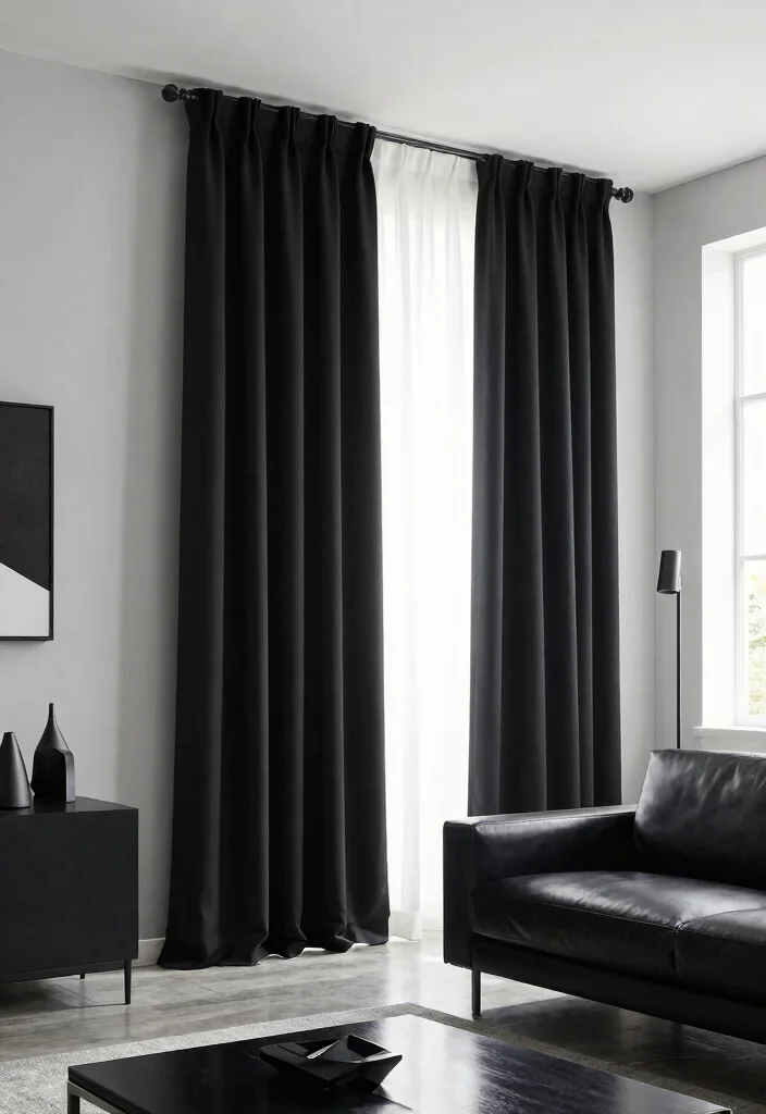 14 S Fold Curtains That Give You That Designer Ripple Look - 13. High-Contrast S Fold Curtains 1