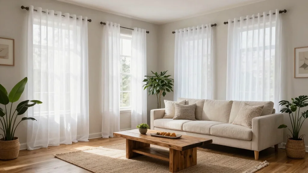 14 White Sheer Living Room Curtains for Privacy Without Darkness