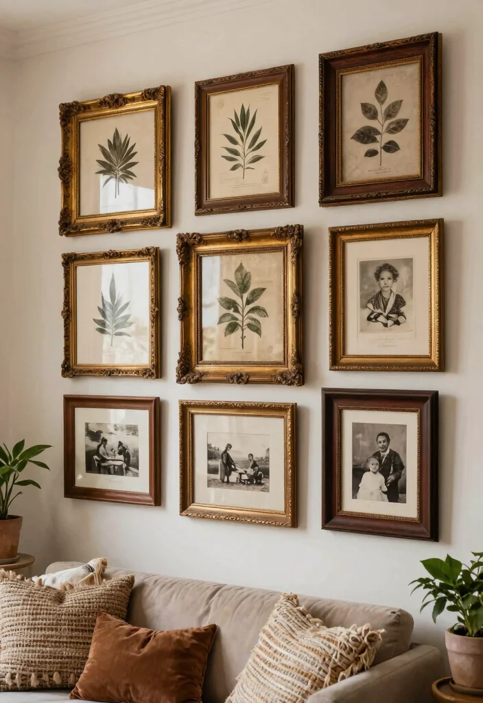 15 Antique Wall Decor Ideas That Look Expensive From Thrift Stores - 1. Ornate Picture Frames 1