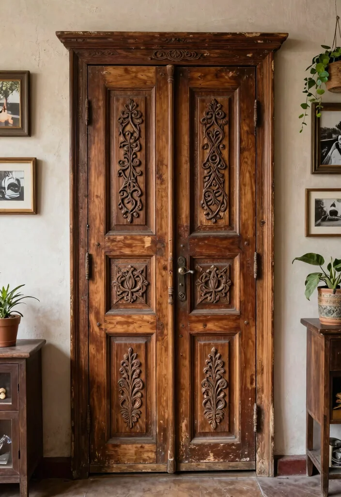 15 Antique Wall Decor Ideas That Look Expensive From Thrift Stores - 14. Antique Door Panels 1