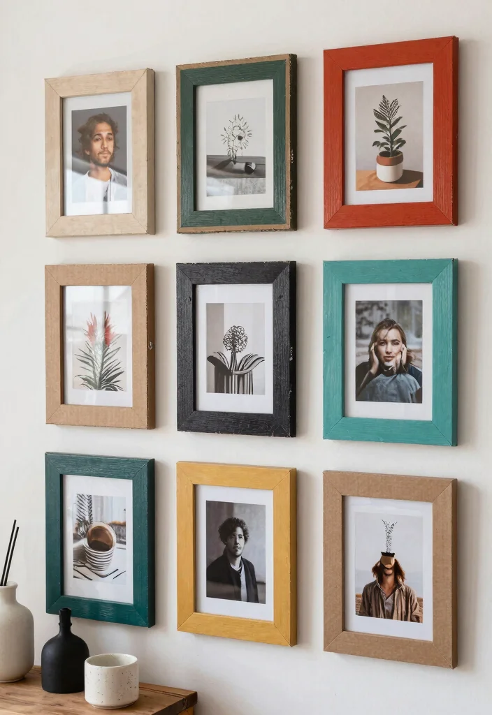 15 Cardboard Wall Art Ideas That Look Like Real Canvas - 13. Cardboard Art Frames 1