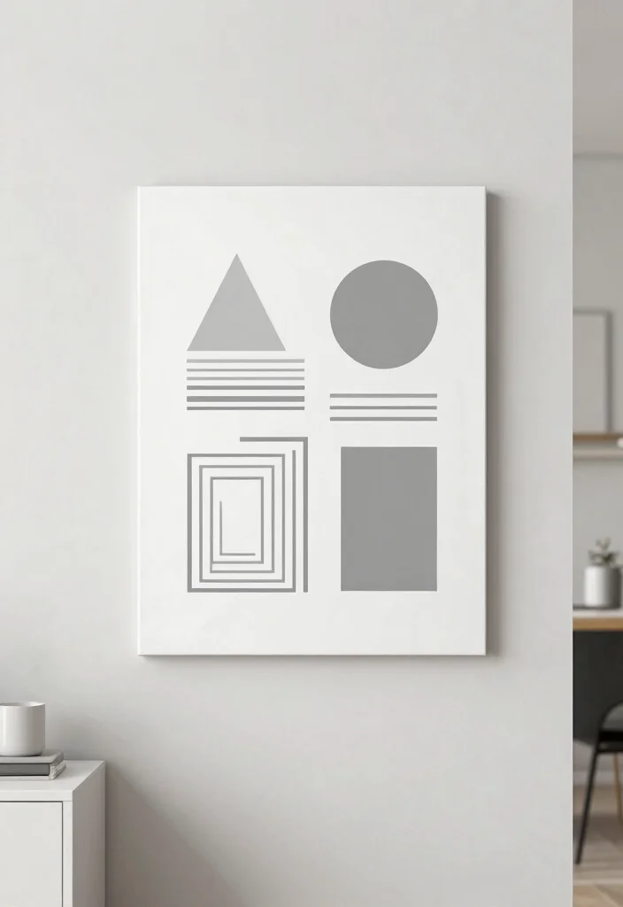 15 Cardboard Wall Art Ideas That Look Like Real Canvas - 7. Modern Minimalist Art 1