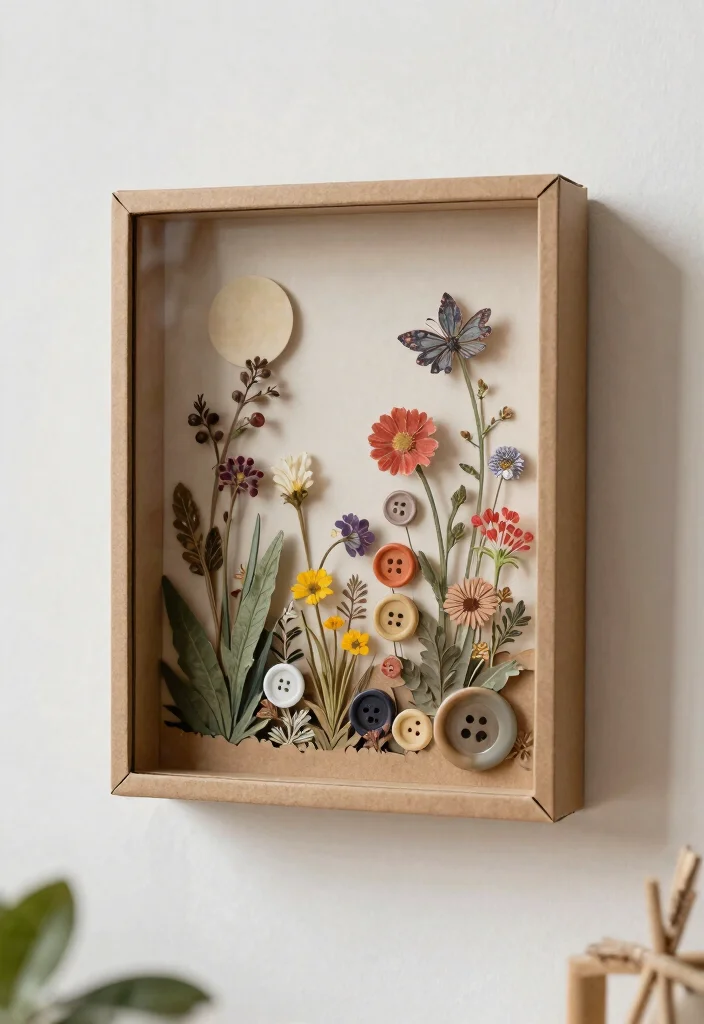 15 Cardboard Wall Art Ideas That Look Like Real Canvas - 9. Cardboard Shadow Boxes 1