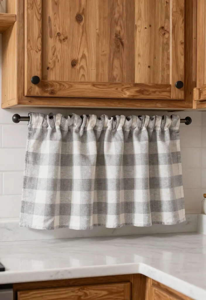 15 Farmhouse Kitchen Curtains That Don't Look Too Country - 14. Farmhouse Checks 1
