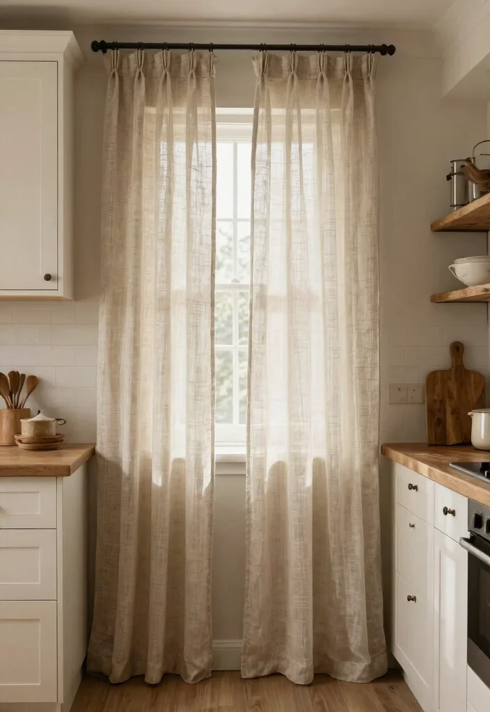 15 Farmhouse Kitchen Curtains That Don't Look Too Country - 15. Mixed Fabrics 1