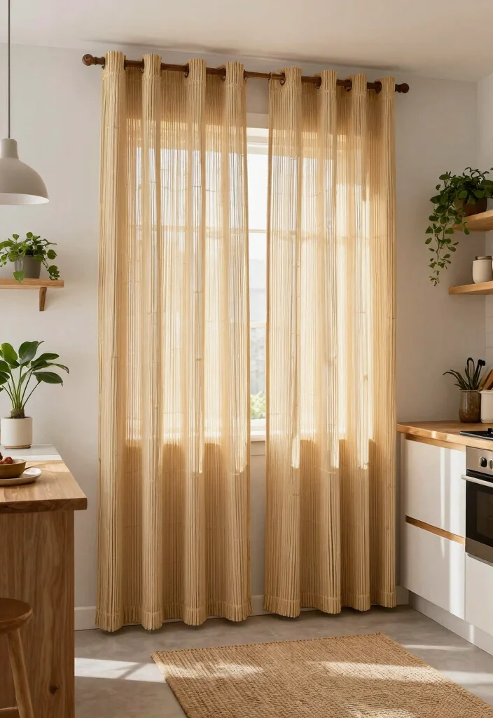 15 Farmhouse Kitchen Curtains That Don't Look Too Country - 7. Natural Fiber Wonders 1