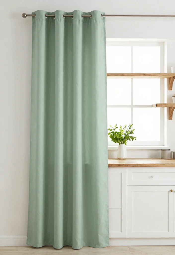 15 Farmhouse Kitchen Curtains That Don't Look Too Country - 8. Minimalist Solid Colors 1